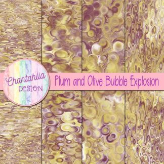 Free plum and olive bubble explosion backgrounds