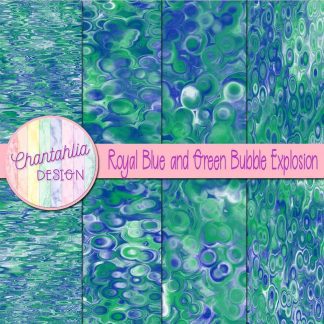 Free royal blue and green bubble explosion backgrounds