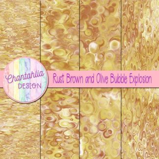 Free rust brown and olive bubble explosion backgrounds