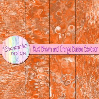 Free rust brown and orange bubble explosion backgrounds