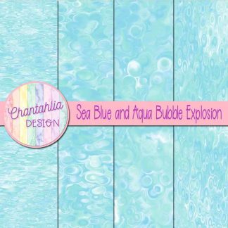 Free sea blue and aqua bubble explosion backgrounds