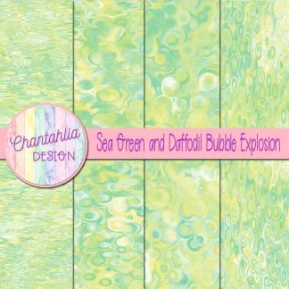 Free sea green and daffodil bubble explosion backgrounds