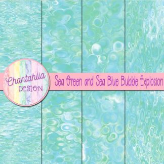 Free sea green and sea blue bubble explosion backgrounds