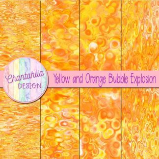 Free yellow and orange bubble explosion backgrounds