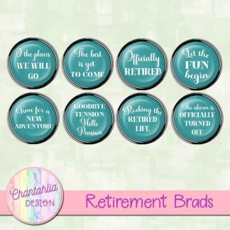 Free brads in a Retirement theme