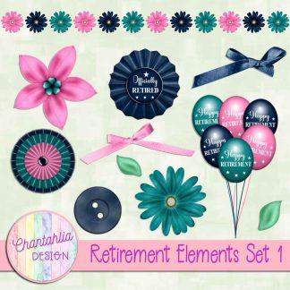 Free design elements in a Retirement theme