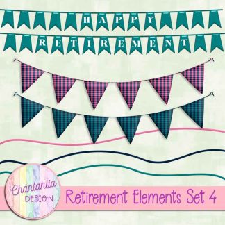 Free design elements in a Retirement theme