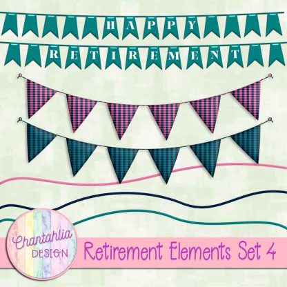 Free design elements in a Retirement theme