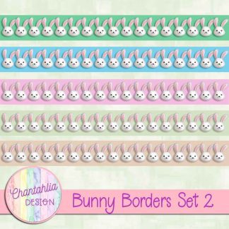 Free Easter Bunny Border Design Elements
