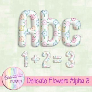 Free alpha in a Delicate Flowers theme