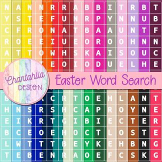 Easter Word Search Digital Papers
