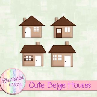 Free cute beige houses