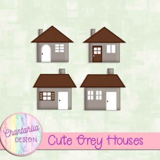 Free cute grey houses