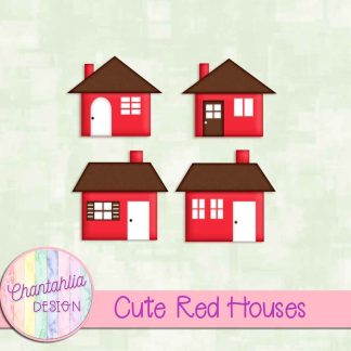 Free cute red houses
