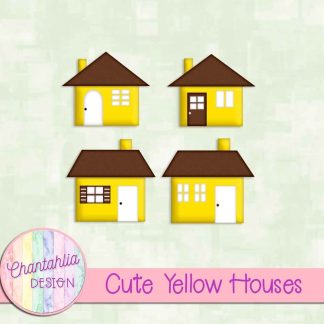 Free cute yellow houses