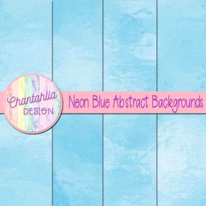 Free neon blue abstract digital paper backgrounds