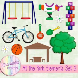 Free design elements in an At the Park theme