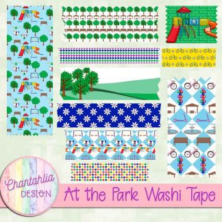 Free washi tape in an At the Park theme