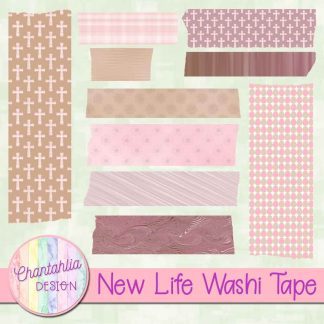 Free washi tape in a New Life Easter theme
