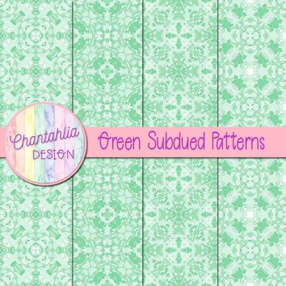 Free green subdued patterns