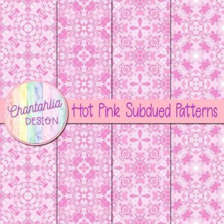 Free hot pink subdued patterns