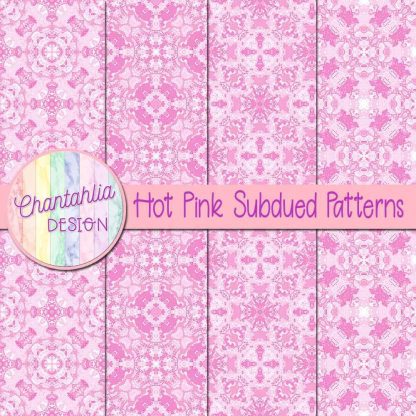 Free hot pink subdued patterns