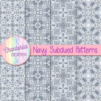 Free navy subdued patterns