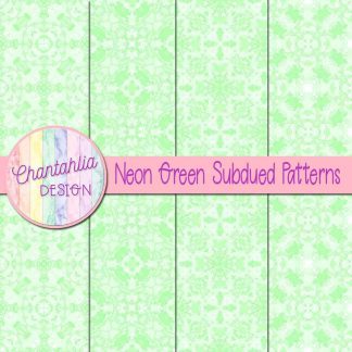 Free neon green subdued patterns