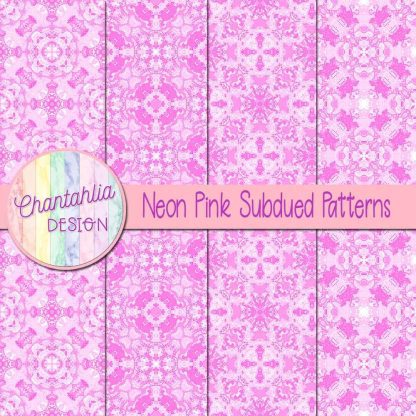 Free neon pink subdued patterns