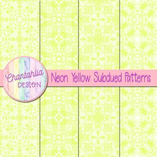 Free neon yellow subdued patterns