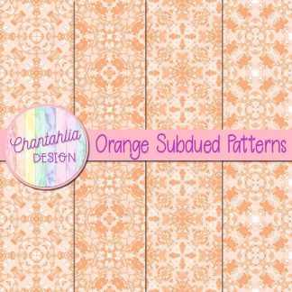 Free orange subdued patterns