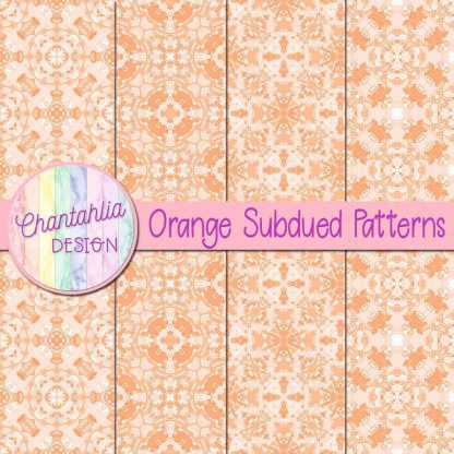 Free orange subdued patterns