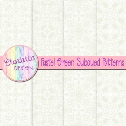 Free pastel green subdued patterns