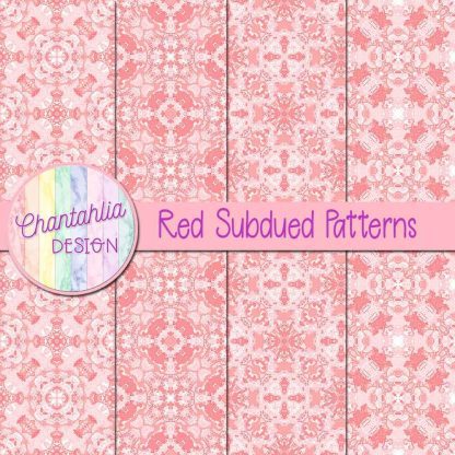 Free red subdued patterns
