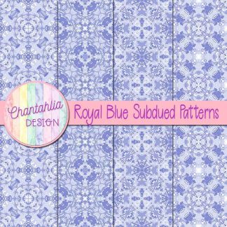 Free royal blue subdued patterns