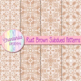 Free rust brown subdued patterns