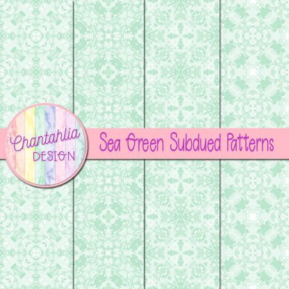 Free sea green subdued patterns