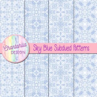Free sky blue subdued pattern