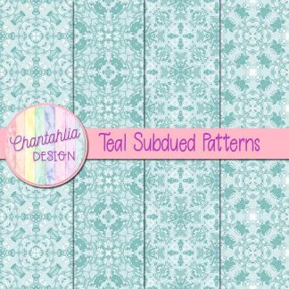 Free teal subdued patterns