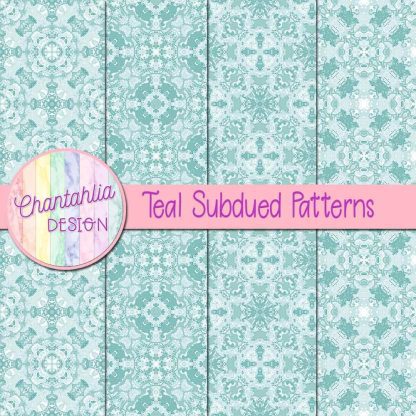 Free teal subdued patterns