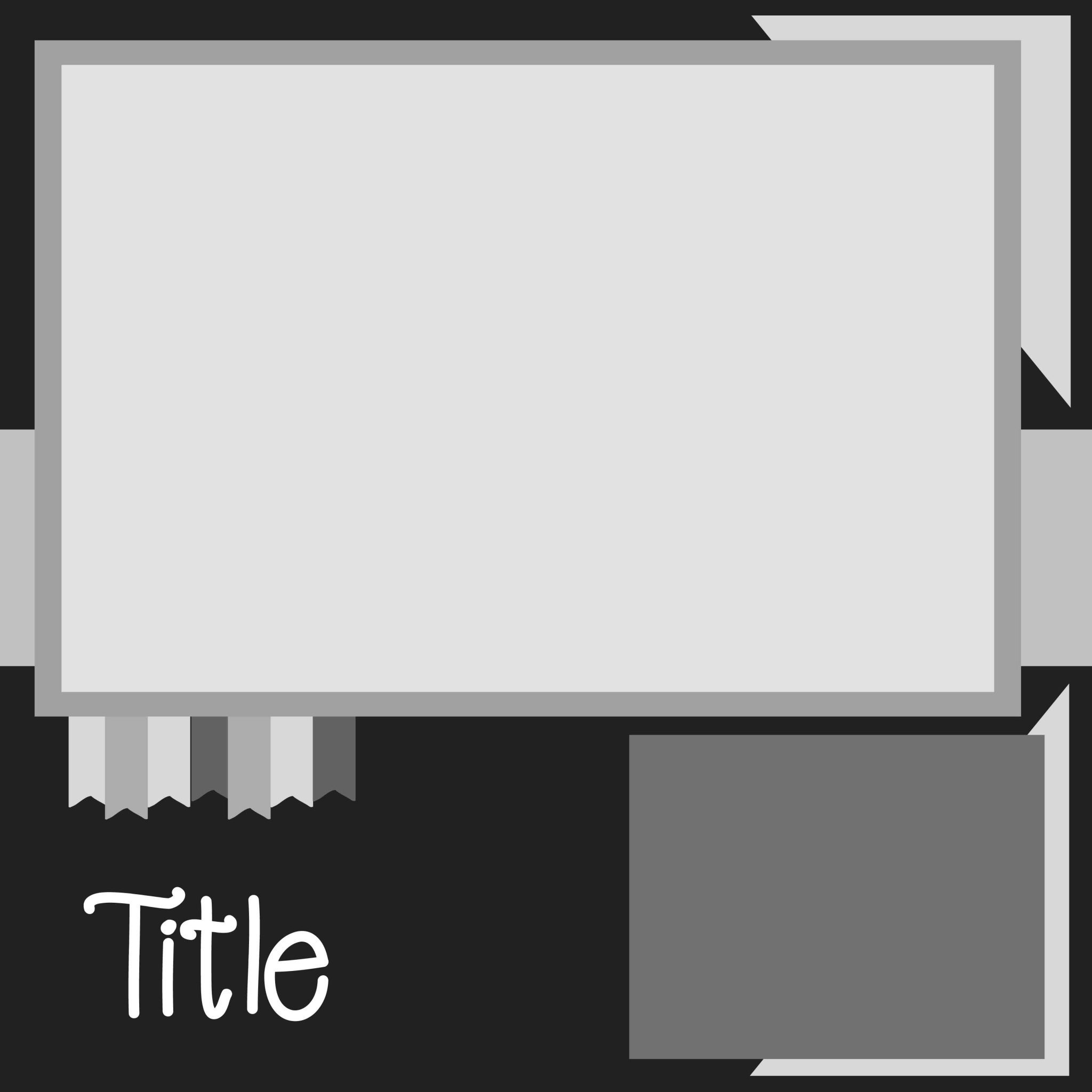 Digital Scrapbook Layout Template84