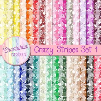 Free digital papers featuring a crazy stripes pattern.