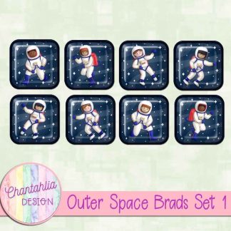 Free brads in an Outer Space theme