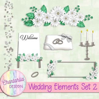 Free design elements in a Wedding theme