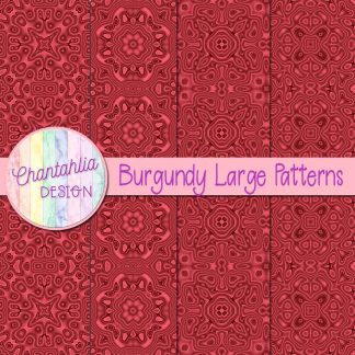 Free burgundy large patterns digital papers