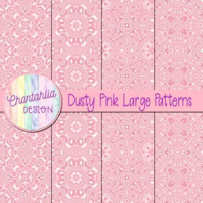 Free dusty pink large patterns digital papers