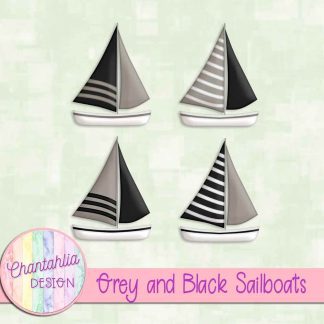 Free grey and black sailboats