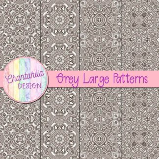 Free grey large patterns digital papers