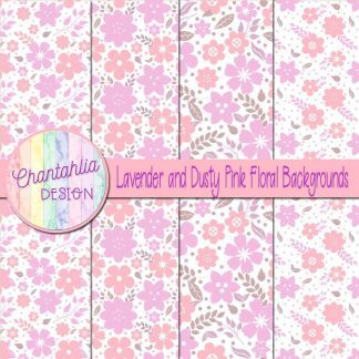Free lavender and dusty pink floral backgrounds