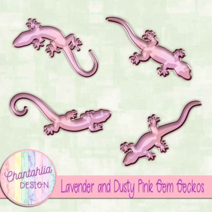 Free lavender and dusty pink gem geckos